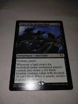 1 x Curse of the Restless Dead - Commander: Innistrad: Midnight Hunt - NM-Mint - - Image 1