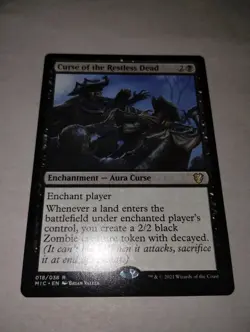 1 x Curse of the Restless Dead - Commander: Innistrad: Midnight Hunt - NM-Mint - - Image 2