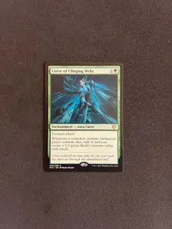 Curse of Clinging Webs [Commander: Innistrad: Midnight Hunt] Magic MTG Cards NM - Image 1