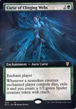Curse of Clinging Webs (Extended Art) Non- Foil R Commander: Innistrad: Midnight - Image 1