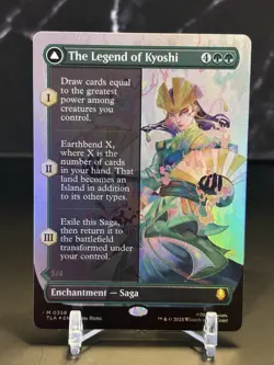The Legend of Kyoshi MINT Borderless 358 Avatar TLA MTG Mythic Saga Unplayed NM - Image 1