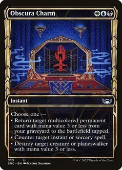 Obscura Charm - Showcase - NM MTG SNC - Streets of New Capenna 323 - Image 1