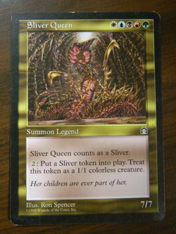 MTG Stronghold Sliver Queen Legend Rare Lightly Played Condition #2 - Image 1