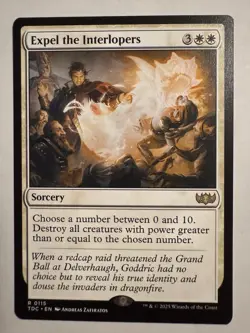 x1 Expel the Interlopers R MTG Commander: Tarkir: Dragonstorm M/NM, English - Image 1