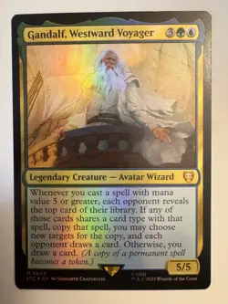 FOIL - Gandalf, Westward Voyager Foil - Commander: The Lord of the Rings MTG - Image 1