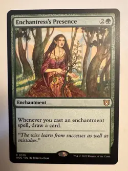 x1 Enchantress's Presence R MTG Commander: Wilds of Eldraine M/NM, English - Image 1