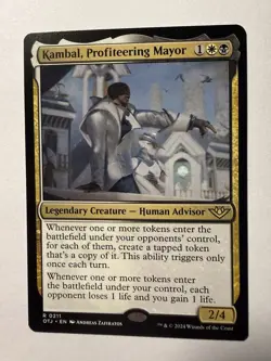 MTG Kambal, Profiteering Mayor Normal NM Outlaws of Thunder Junction Magic 211 - Image 1