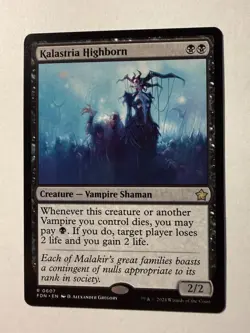 Kalastria Highborn 0607 | Magic the Gathering MTG | Foundations | Rare | NM - Image 1