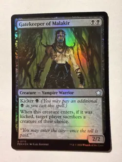Gatekeeper of Malakir - Foil, Foundations, Near Mint x1 MTG FDN - Image 1