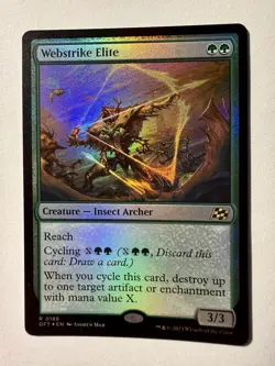 Webstrike Elite R Aetherdrift #186 NM Foil MTG Magic - Image 1