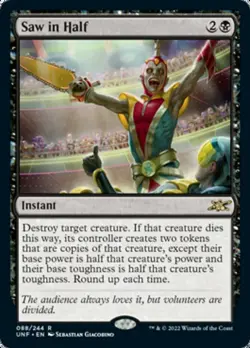1x Saw in Half NM-Mint, English Unfinity MTG Magic - Image 1