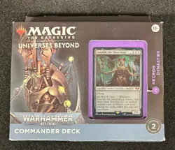 Magic the Gathering MTG Warhammer 40,000 - Necron Dynasties Commander Deck - Image 1