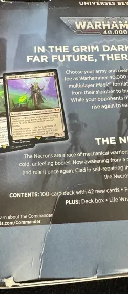 Magic the Gathering MTG Warhammer 40,000 - Necron Dynasties Commander Deck - Image 5