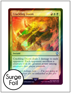 1x Crackling Doom, Surge Foil, Final Fantasy, Magic MTG NM - Image 1