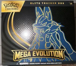 Pokemon TCG Mega Evolution Lucario ETB Elite Trainer Box NEW - Image 1