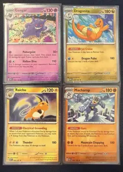 Pokemon TCG Sam's Club 151 4 Mini Tin Promos NM Sleeved And TOPLOADED cosmos - Image 1