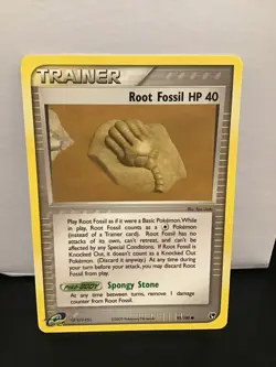 Root Fossil 92/100 Pokemon Sandstorm Common - Image 1