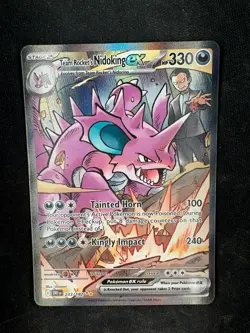 Pokemon TCG Team Rockets Nidoking EX 233/182 Destined Rivals SIR - Image 1