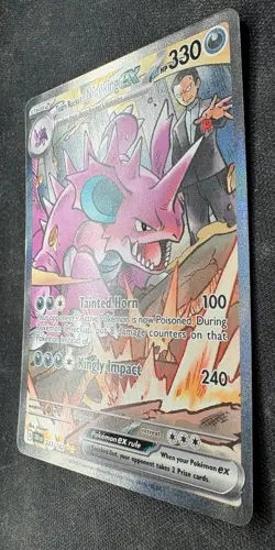 Pokemon TCG Team Rockets Nidoking EX 233/182 Destined Rivals SIR - Image 2