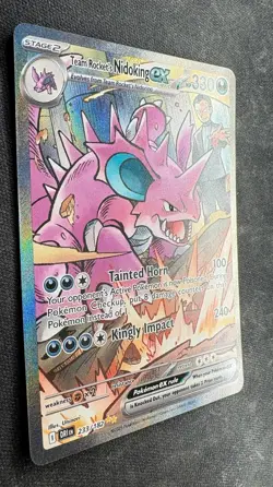 Pokemon TCG Team Rockets Nidoking EX 233/182 Destined Rivals SIR - Image 3