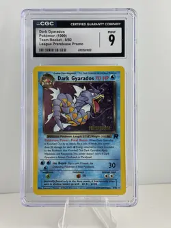 Dark Gyarados Team Rocket Holo 8/82 Prerelease Promo Pokemon CGC Grade 9.0 MINT - Image 1