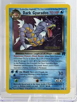 Dark Gyarados Team Rocket Holo 8/82 Prerelease Promo Pokemon CGC Grade 9.0 MINT - Image 2