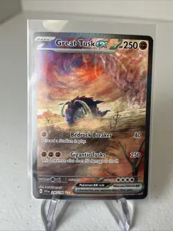 Pokemon TCG Scarlet and Violet Base Set Great Tusk EX 246/198 Holo Full Art NM - Image 1