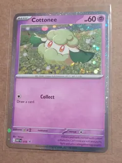 POKEMON MEGA EVOLUTION BLACK STAR COTTONEE 018 PROMO ME01 COSMOS HOLO - Image 1