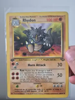Pokemon TCG Rhydon Jungle 45/64 Regular 1st Edition Uncommon - Image 2