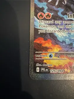Mega Charizard X EX SIR 125/094 (English) Phantasmal Flames Pokemon TCG - Image 5