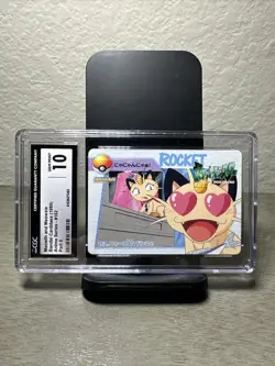1999 Pokemon Bandai Carddass Meowth & Meowzie Part 5 # 162 CGC 10 - Image 2