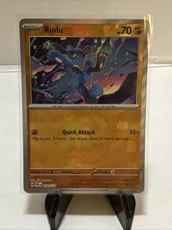 Riolu (Master Ball Pattern) 050/131 Pokemon Tcg Prismatic Evolutions NM - Image 1