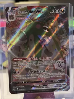 Pokemon TCG Garbodor VMAX Evolving Skies 101/203 Holo Ultra Rare Near Mint - Image 1