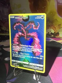 Galarian Moltres SWSH284 Holo Black Star Crown Zenith Promo Pokemon - Image 2