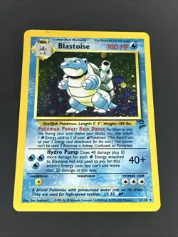 Pokemon Blastoise Holo Card 2nd Edition Base Set 2/130 - Image 1