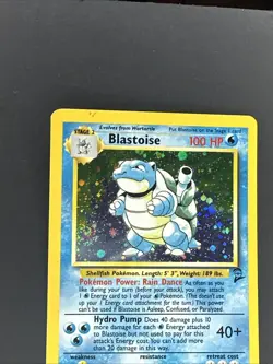 Pokemon Blastoise Holo Card 2nd Edition Base Set 2/130 - Image 2