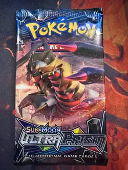 Pokemon Sun and Moon "Ultra Prism" 10-Card Sealed Booster Pack (Giratina) - Image 1