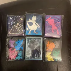 Lot Of 6 Pokemon ETB Mixed Card Sleeves NEW SEALED - Image 1