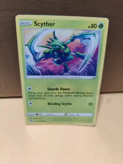 Scyther 004/192 Pokemon Card, Rebel Clash, 2020, Grass, Common - Image 1