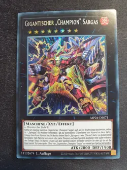Yu-Gi-Oh! MP24-DE071 Gigantischer Champion Sargas Secret Rare NM 1st - Image 1