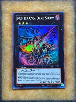 Yugioh Number C96: Dark Storm SHSP-EN046 Super Rare 1st Ed NM - Image 1