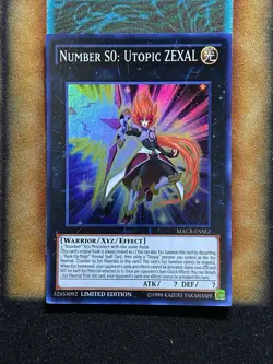 Yugioh Number S0: Utopic ZEXAL MACR-ENSE2 Super Rare Limited Edition LP - Image 1