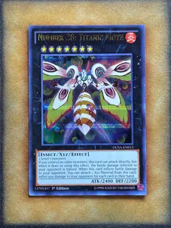 Yugioh Number 28: Titanic Moth DUSA-EN013 Ultra Rare 1st Ed NM - Image 1