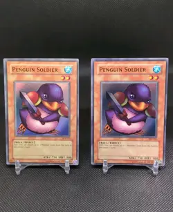 Yugioh! Penguin Solider SDJ-022 x2 Super Rare Unlimited LP - Image 1