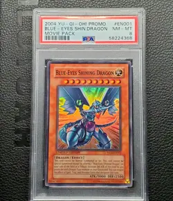 Yu-Gi-Oh! 2004 Promo Blue-Eyes Shining Dragon - PSA 8 NM-MT - MOV-EN001 - Image 1