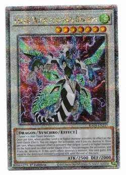 YuGiOh Card Clear Wing Synchro Dragon RA04-EN249 Platinum Secret Rare 1st Ed! NM - Image 1