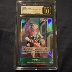 One Piece Card Game Perona Alt Art OP09-034 CGC Pristine 10 English - Image 1