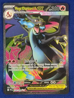 Mega Charizard X EX 109/094 Phantasmal Flames Pokemon Card TCG NM - Image 1