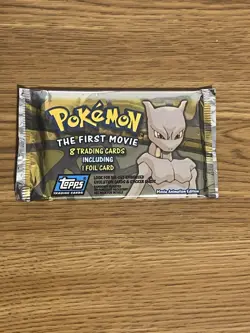 Topps Pokemon The First Movie Trading Card Booster Pack Sealed (1) - Image 1