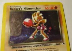 Pokemon TCG Gym Heroes Rocket's Hitmonchan 11/132 Holo Card 2000 Played RARE - Image 4